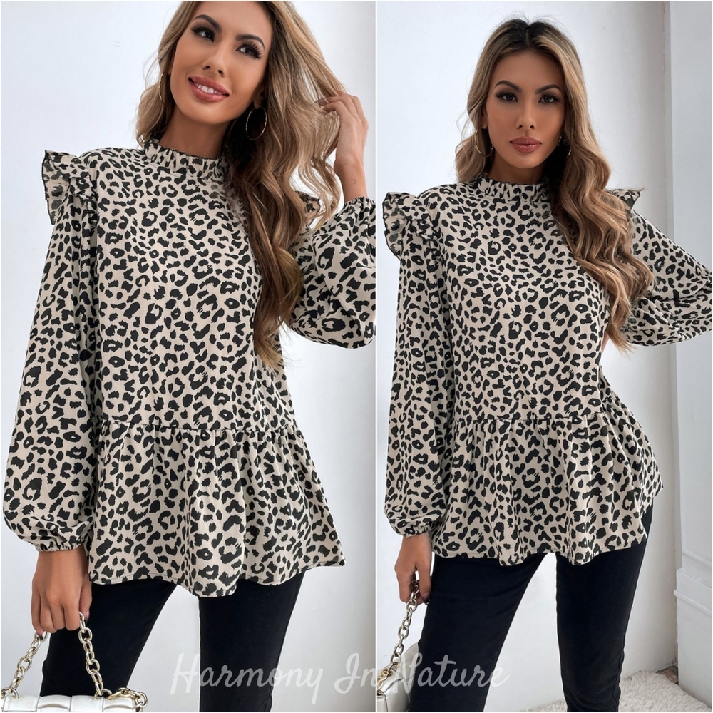 Spot On Ruffled Blouse